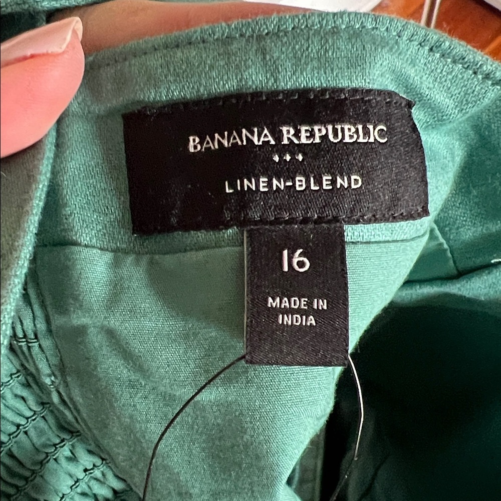 NWT Banana Republic Factory Cottagecore Linen-Blend Square Neck Bustier Size 16 - Picture 11 of 13
